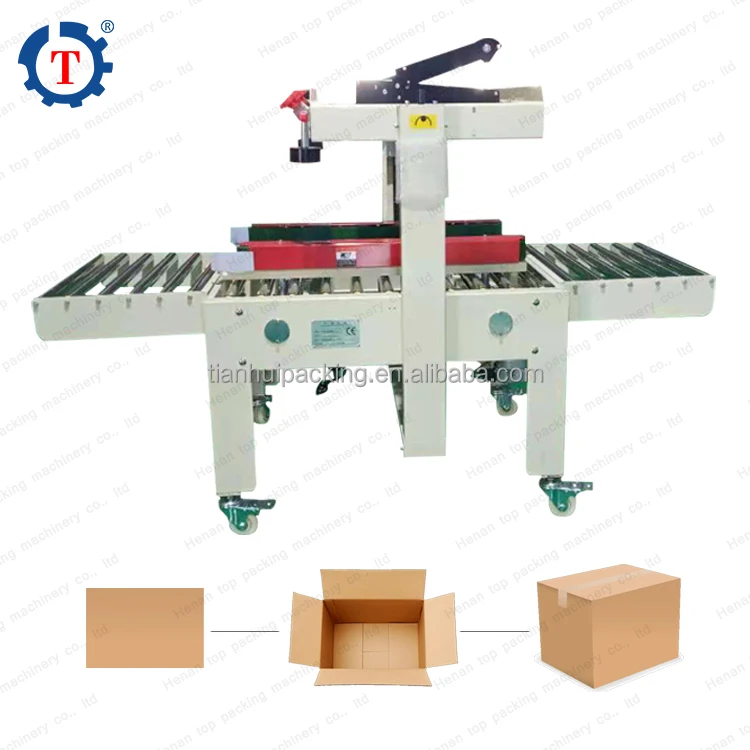 Automatic mineral water bottle carton post 1-12 carton box tape sealing machine