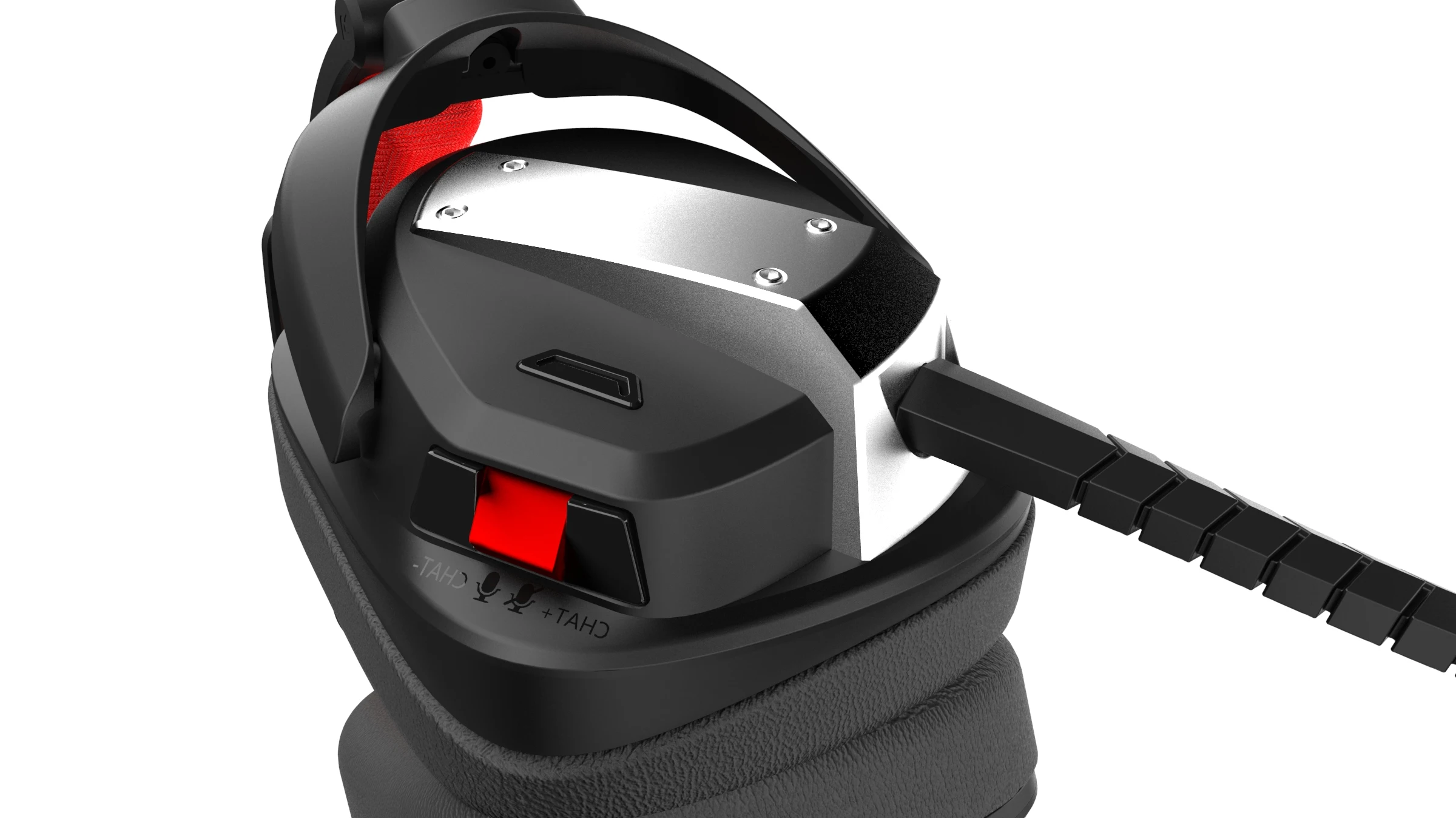 2.4G Wireless USB Headset for Nintendo Switch,PS4,PS4 Slim and PC, Deep Bass and Rotating Metal Ear Cups