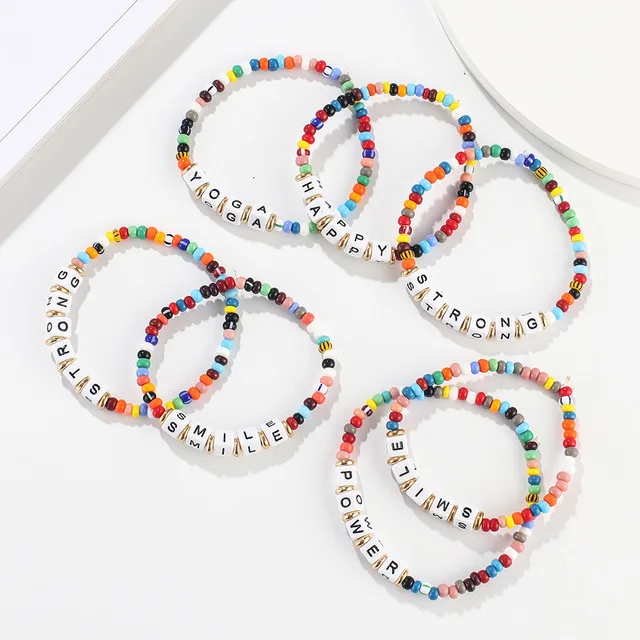 
Beads bracelet custom seed bead necklace bracelet and bangle for wholesale designer charms for diy bracelet 