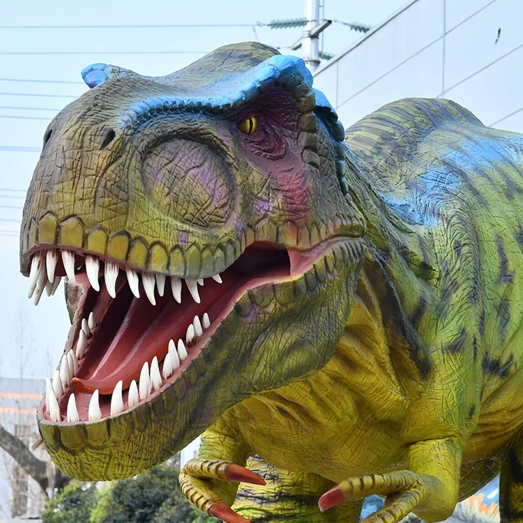 Parques de diversoes dinossauro Huge Realistic Animatronic Remote Dinosaurian