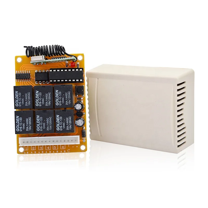 433mhz 12VDC 6 Channel Wireless Remote Control Switch Transmitter and Receiver