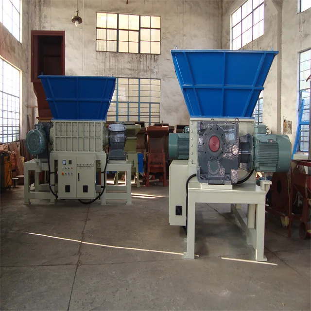 High Efficiency Highly Cost-effective Stable Performance Double Shaft Wood Plastic Shredder Machine