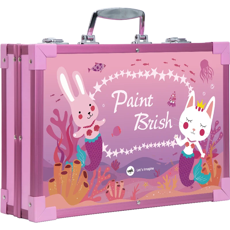 Uek Stationery set wholesale Gifts box printing box kids painting brush for children paint