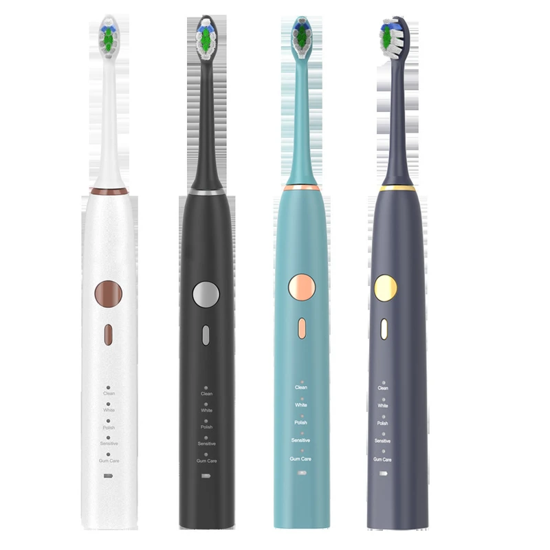 Chinese Factory OEM Sonic Pulsing Smart Electronic Toothbrush with Replacement Heads