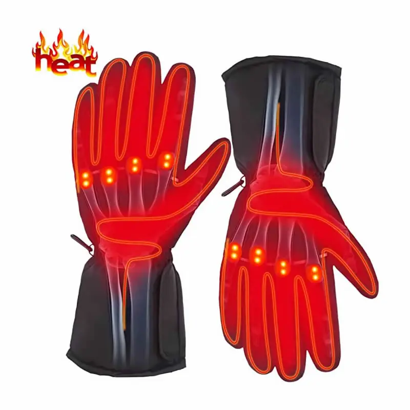 Outdoor Sports Winter Warm Gear Heated Gloves for Men Women Waterproof Insulated Battery Powered with USB Connection