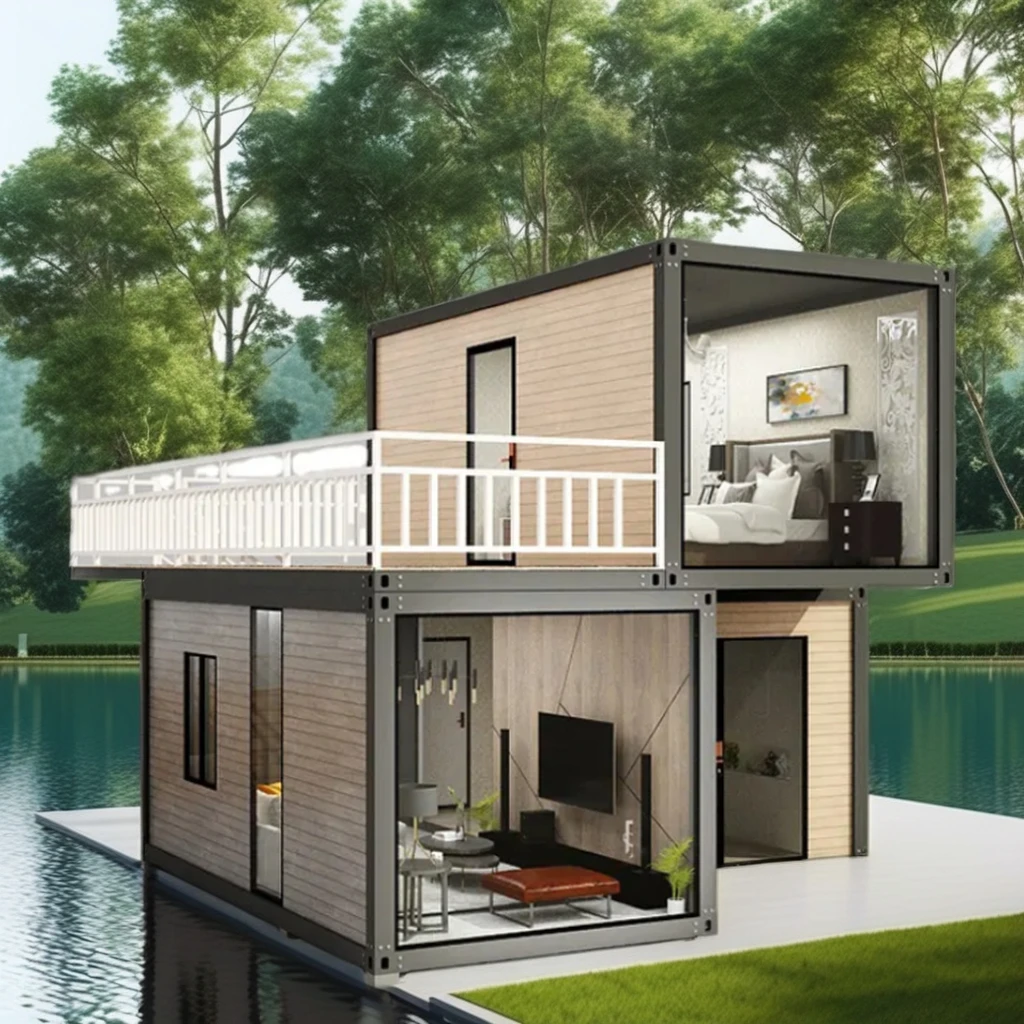 Prefabricated Steel Sunroom Container House Container Office Sun Villa Room