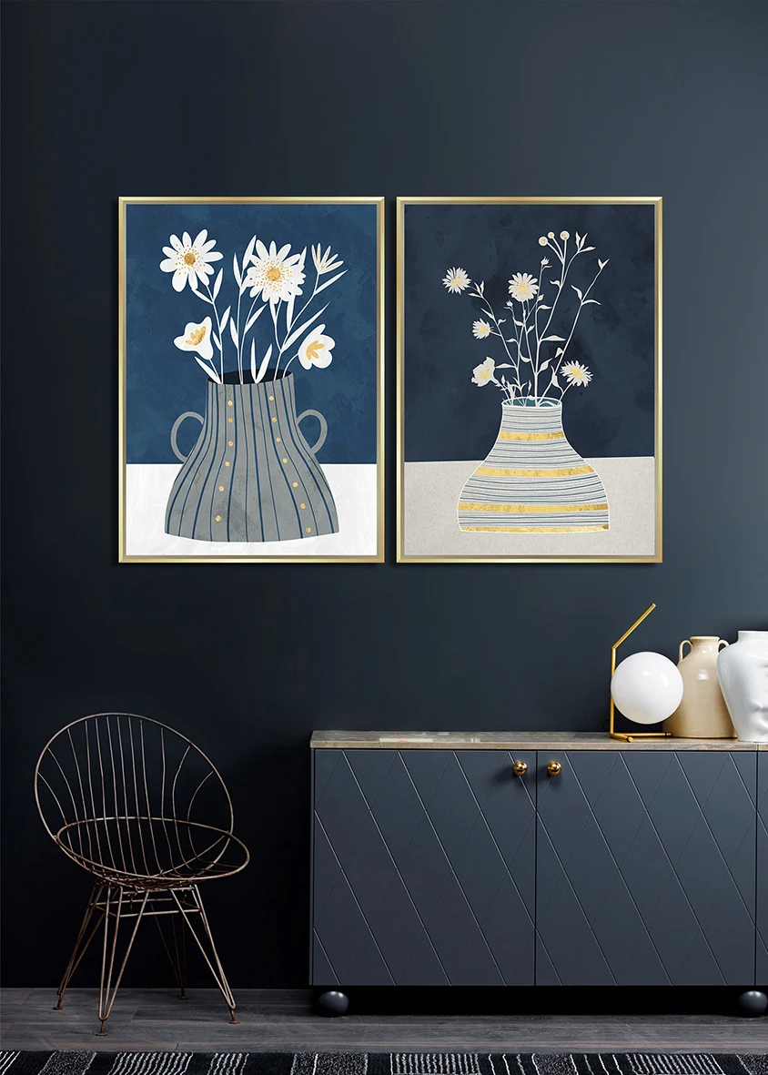 Nordic Designs Canvas Art Paintings for Wall Decoration Framed Picture Paintings Wall Art Set for Living Room Bedroom