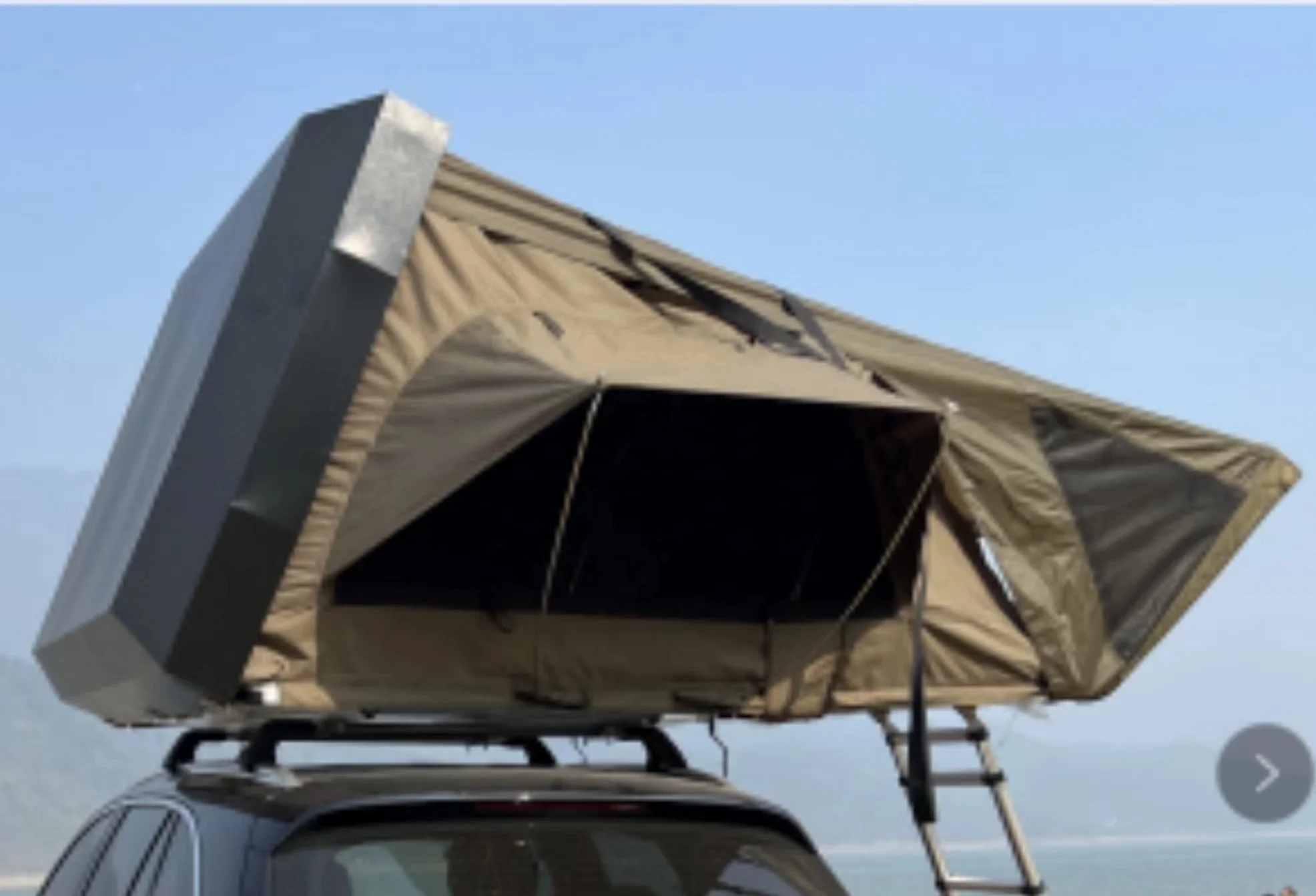 Наружная Портативная Складная Водонепроницаемая алюминиевая жесткая оболочка боковая открытая Автомобильная крыша палатка от китайского