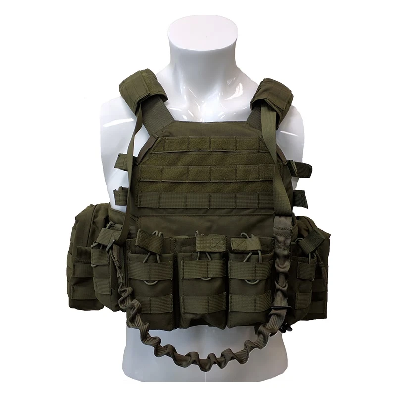 Quick Release Molle Plate Carrier Gear Combat Vest 500D Cordura Nylon Camouflage Tactical Combat Vest