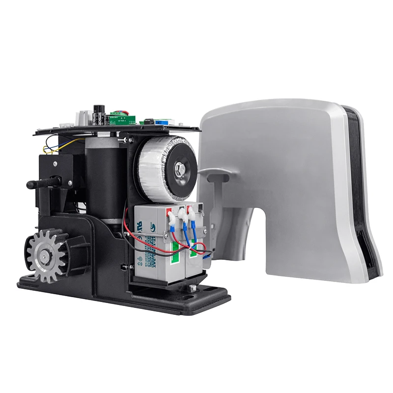 Automatic 24v Dc Solar Power Automatic Rack Sliding Gate Opener Kit with Remotes