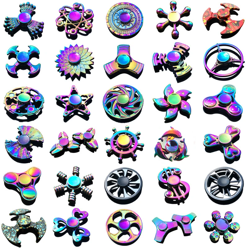 100 дизайнов заводского изготовителя ручной Спиннер для облегчения тревоги металлический подарка