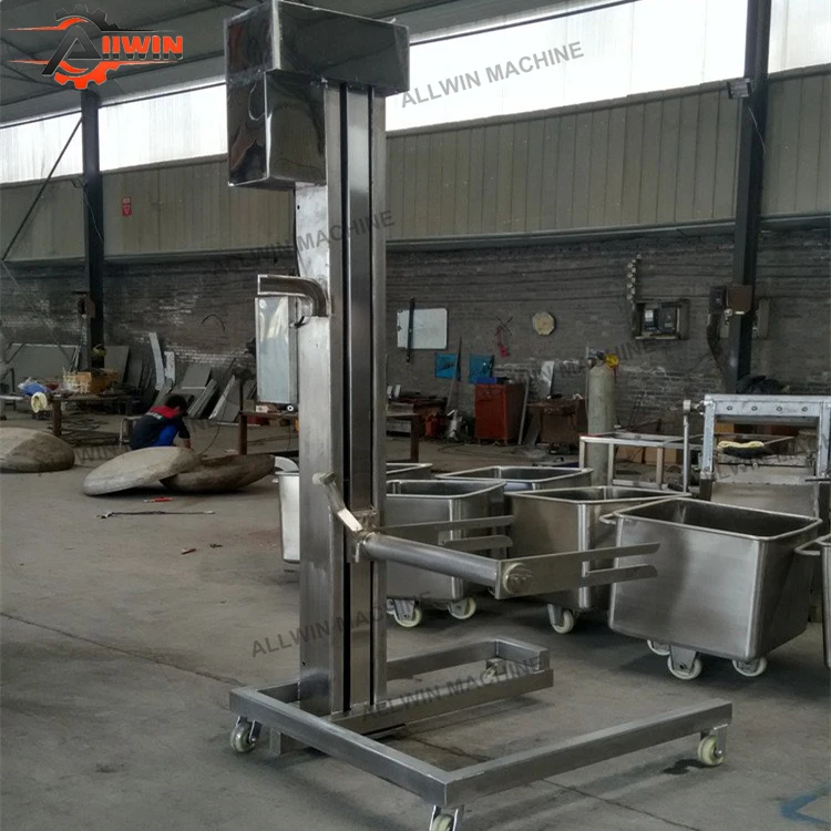200L Meat Silo Stainless Steel Bucket Elevator for Industrial Meat Processing Plant
