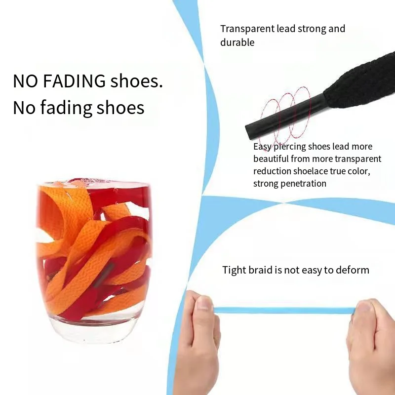 High quality 57 color custom 8mm wide 50-200cm long high quality AJ Flat Braided polyester LACES sneakers