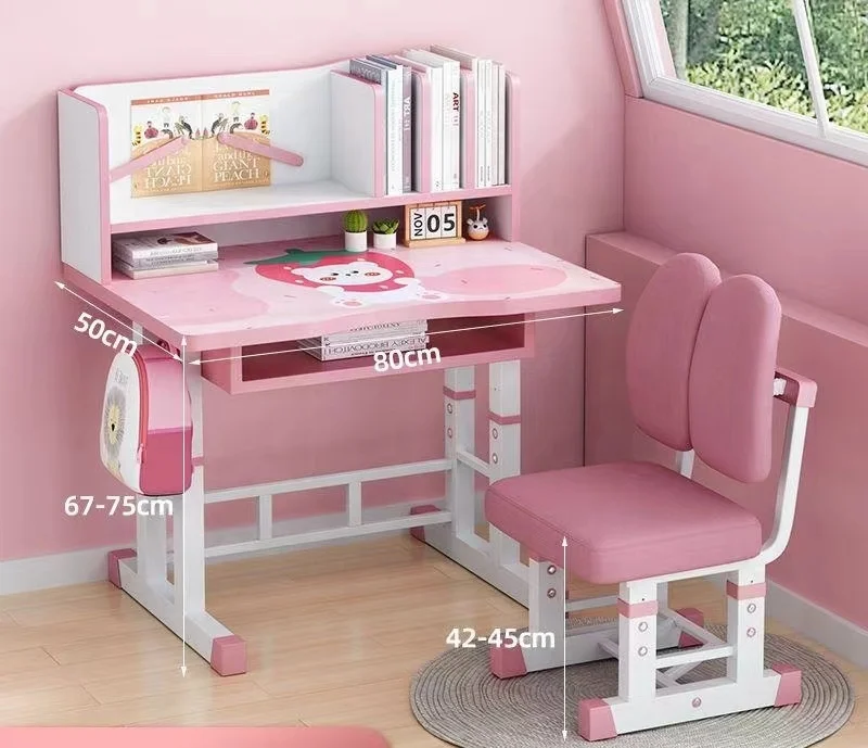 Хит продаж набор бытовых подъемных столов и стульев детский мультяшный книжный шкаф комбинированные столы стулья с книжной полкой