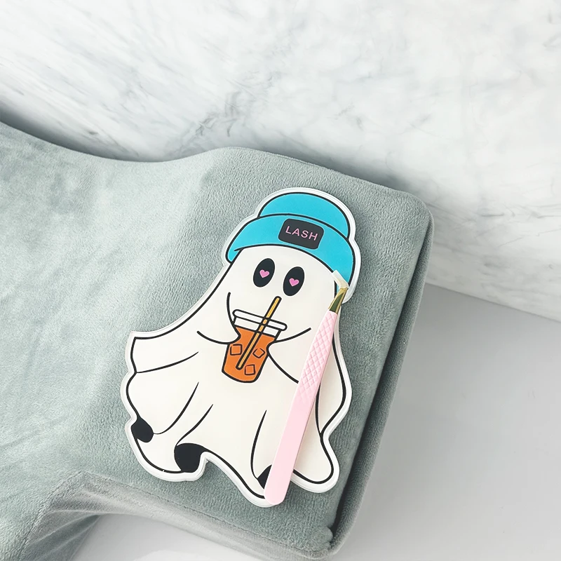 custom acrylic lash tile halloween scary scream lash extension tile with magnets