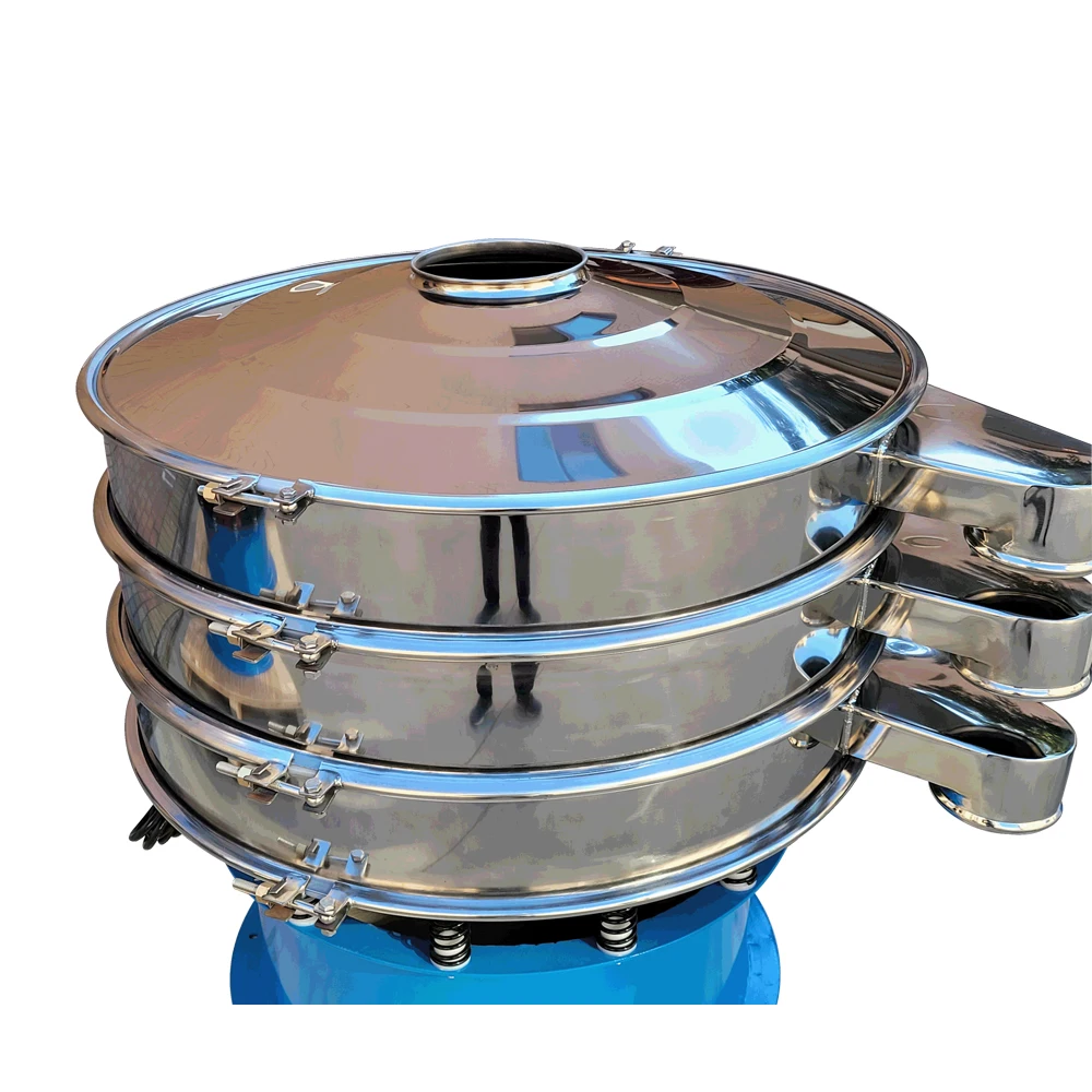 Palm oil liquid filtration round rotary vibro separator