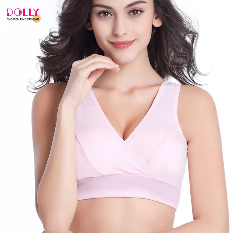 
Sexy Underwear Women Sleeping Bra Breathable Soft Maternity Nursing Bra Wholesale 