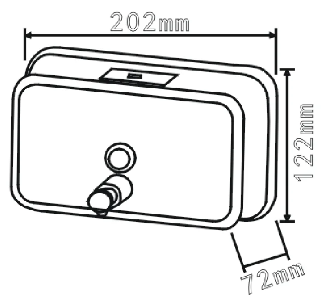 Liquid  Dispenser Elbow Press Soap Dispenser Stainless Steel Wall Mounted Sanitizer Dispenser