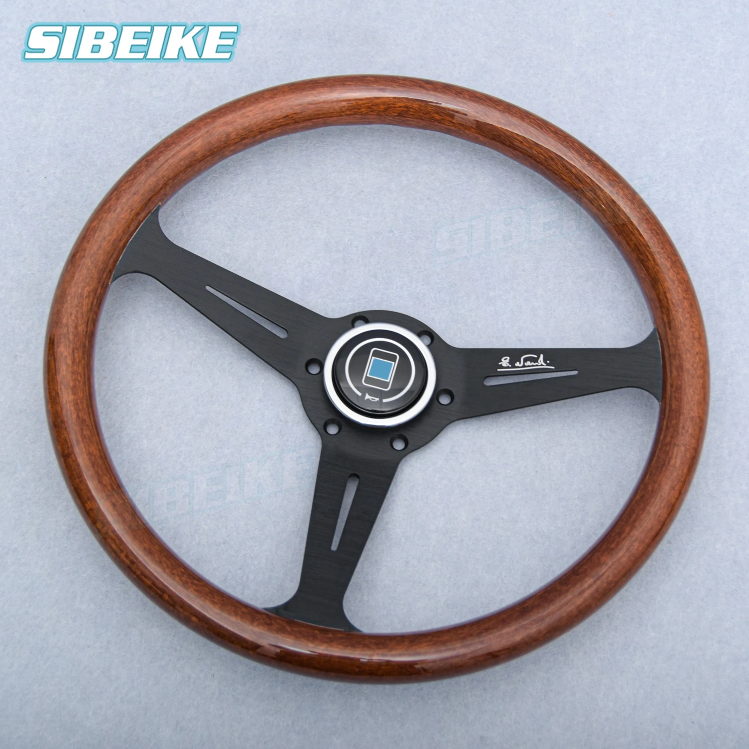 14inch 358mm Universal Wood Film Steering Wheel JDM Classic Sports Steering Wheel Car Accessories