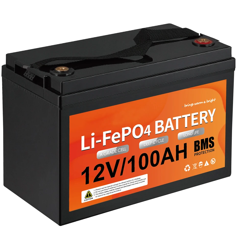 Перезаряжаемая литиевая батарея Lifepo4 12 В 200ah солнечная 100ah