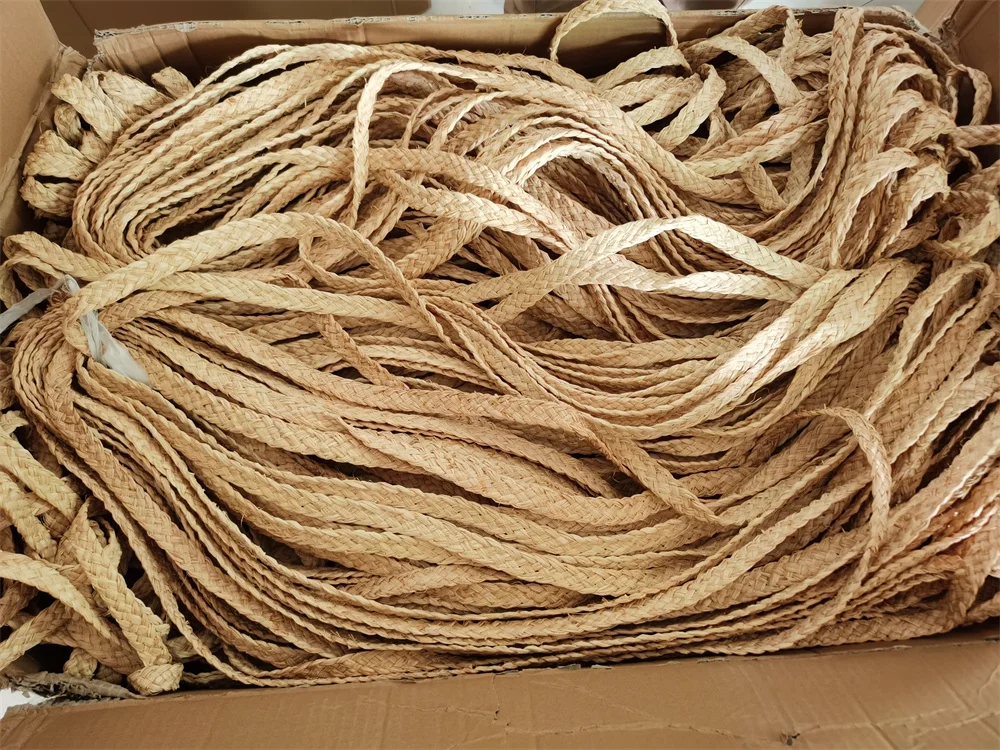 Niyang factory natural raffia handmade bag arts and crafts or packing use straw raw material