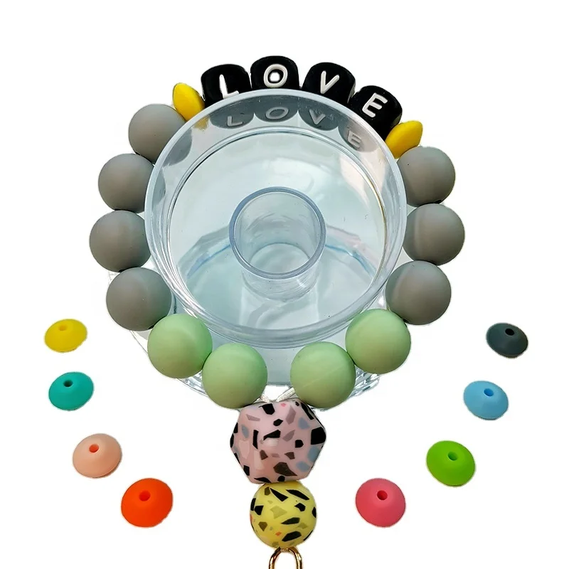 137 Color Stock 6mm 9mm 12mm  15mm 19mm 100pcs Factory Price Wholesales Jewelry BPA Free Baby Chew Soft  Silicone Teething Beads