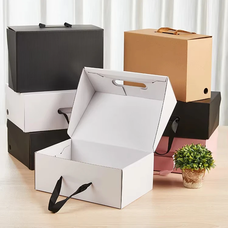 Folding Packaging Custom Box for Casual Mini Shoe  Sneaker Shoes Paper Box with Handle  Gift Box for Sport Shoes
