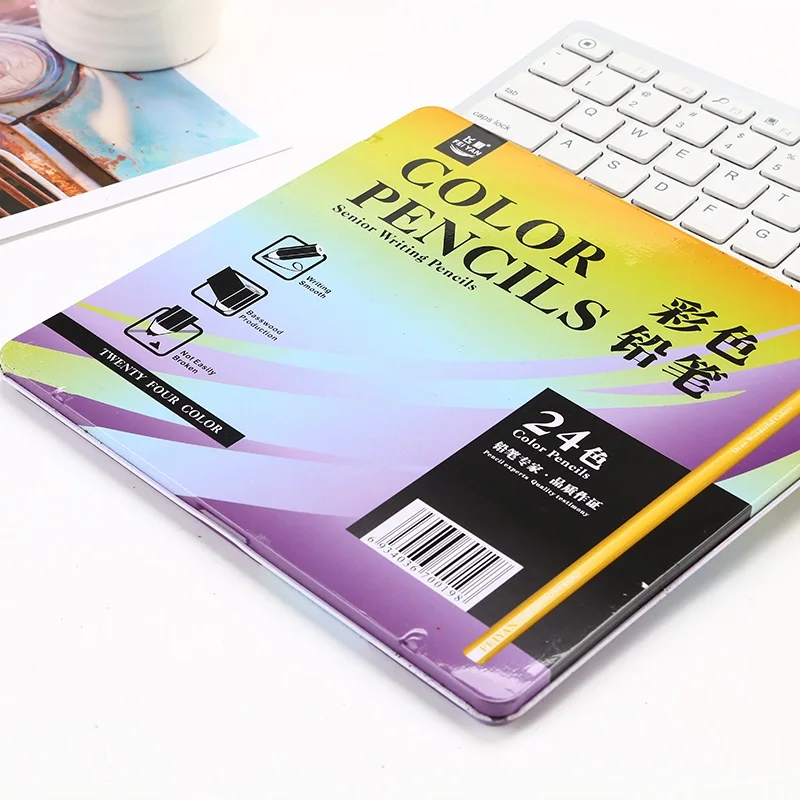 Manufacturer natural wooden colored pencil for drawing