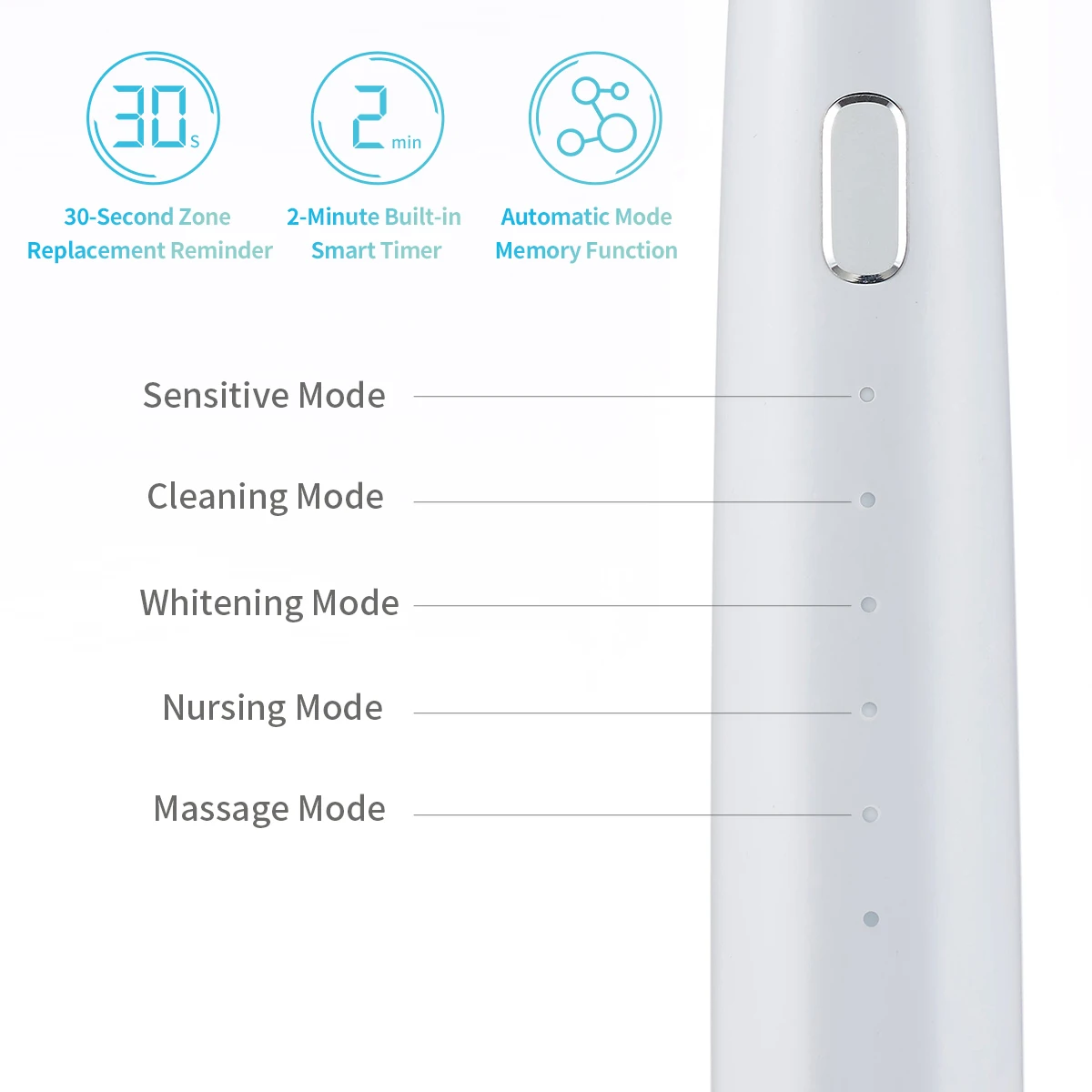  CE FCC ECO Friendly Electric Toothbrush IPX7 Waterproof Rechargeable Slim