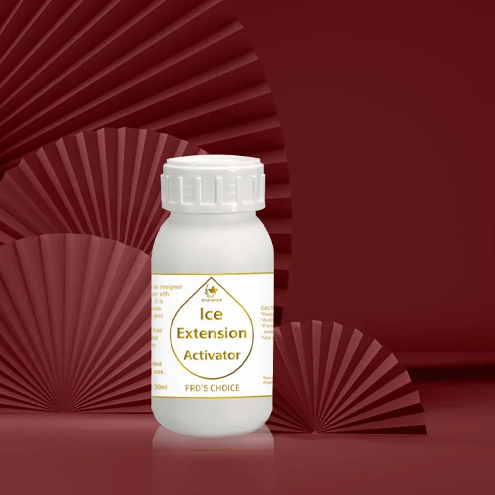 Ice Hair Extension Glue Gel Kit for Cold Bonding Hair Extension Four Bottle Kit