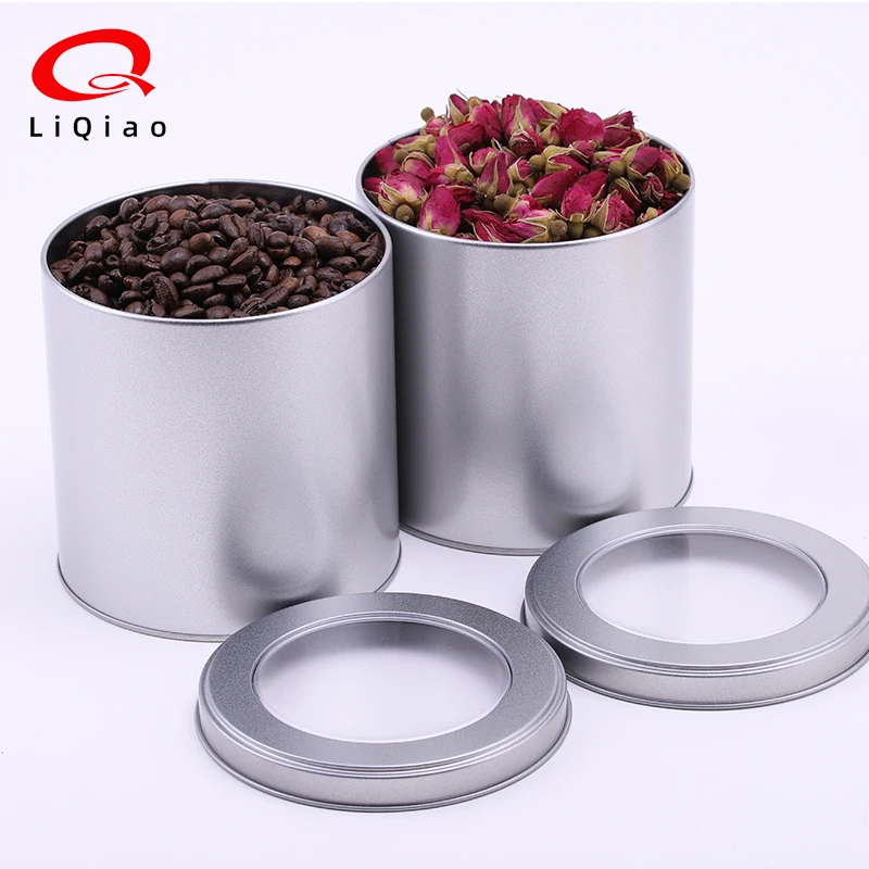 Tinplate Round Tin Box Customized Silk Screen Color Printing Flower Tea Metal Can Christmas Gift Packaging Tin Can