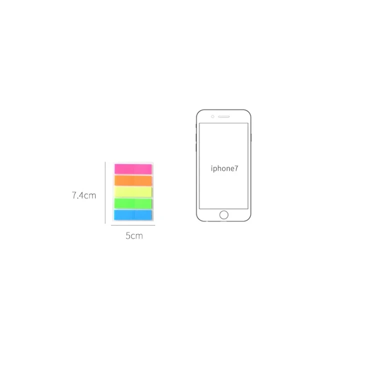Kawaii Memo Paper Sticky Notes Memo Sticker Notepad Stationery translucent sticky notes color