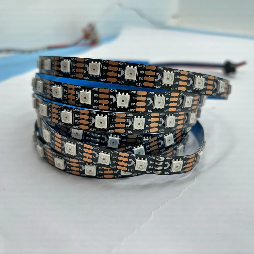 Профессиональная Светодиодная лента ws2811 ws2812 ws2812b ws2815 cinta 144 5v 12v 24v rgbw