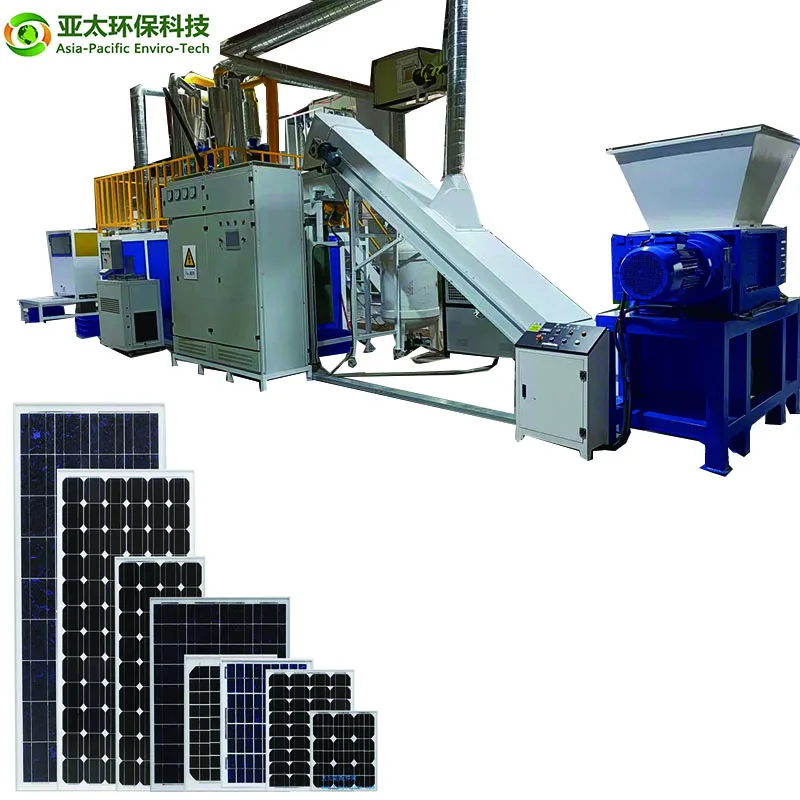 Hot Best Selling Solar Panel Crushing Sorting Equipment Solar Panel Recycle Plant