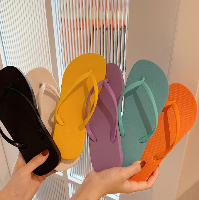 Wholesale Summer White Wedding Flip Flops Slippers For Guests 	 beach casual slipper flip-flops outdoor Slippers