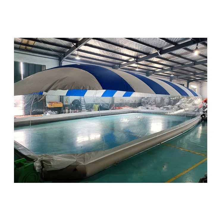 Прозрачная надувная крышка из ПВХ для бассейна