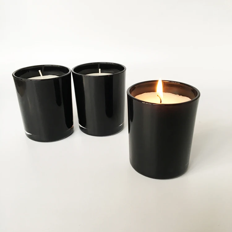 
black candle glass jar  (62404159900)