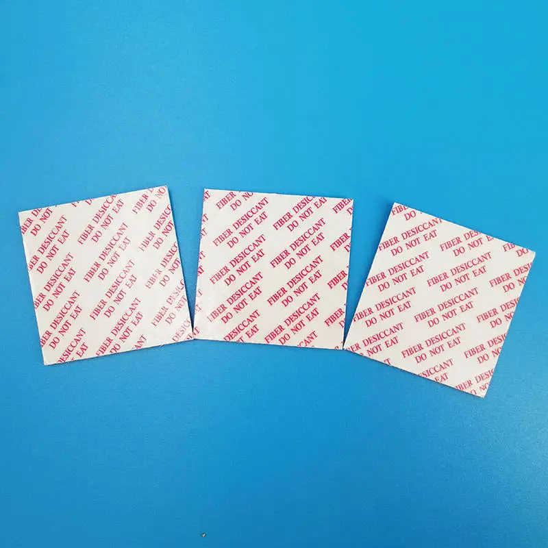 Custom logo natural plant fiber sheet medicine clothing electronics anti mold desiccant moisture absorber card