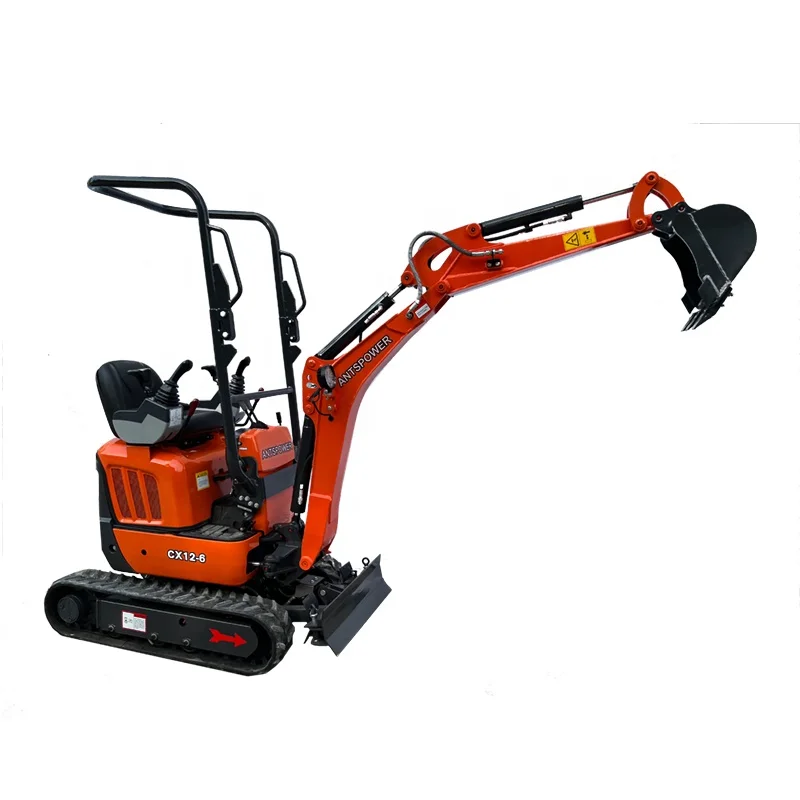 Chuangxin 2024 hydraulic mini excavator mini digger loader bagger with competitive prices CE/EPA/EURO 5 1.2ton mini excavator