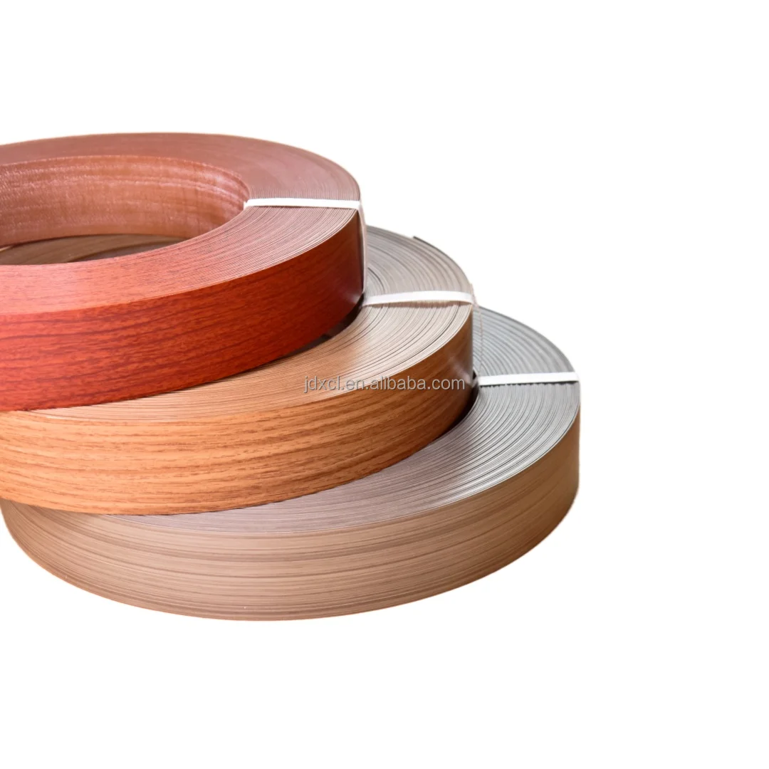 Edge Banding for Furniture Accessories High Quality PVC 3000 Meters Woodgrains/solid Color Accepable 0.4-3mm 6-90mm