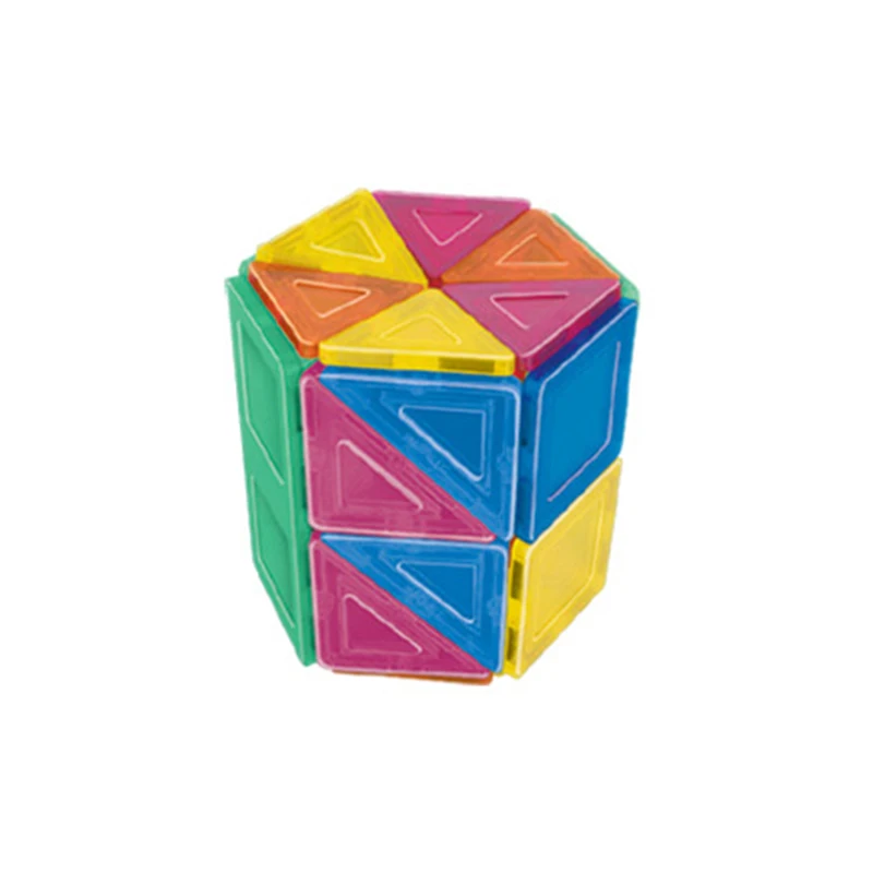 Intelligent Educational Toys 42pcs Plastic Assembly Kit Magnet Block Sets 3D Magnetic Building Tiles Blocks