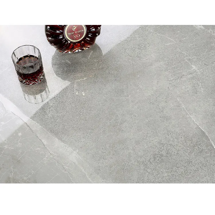 Foshan Factory High Quality 32x32 Light Gray Marble Look 80x80 Polished Glazed Full Body Porcelain tile