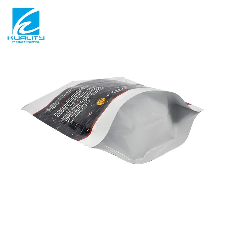 Aluminum foil stand up pouch with zipper plastic packing bag for plant seed