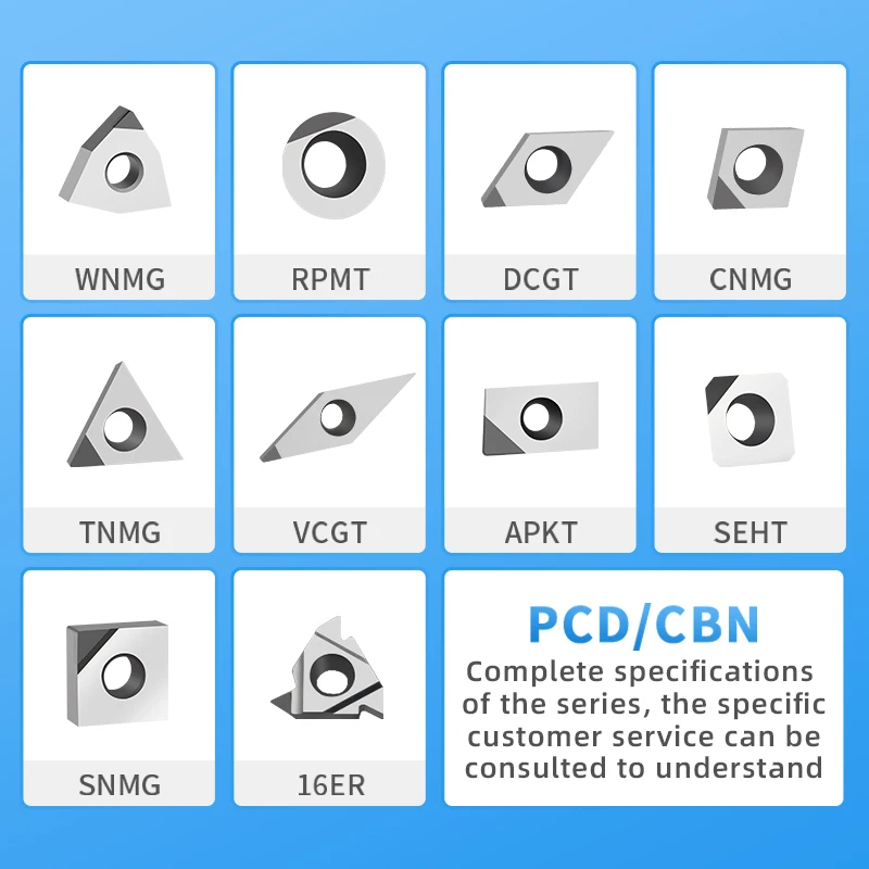 PCD Inserts CNC Turning Tool  Diamond Insert Aluminum Machine Center