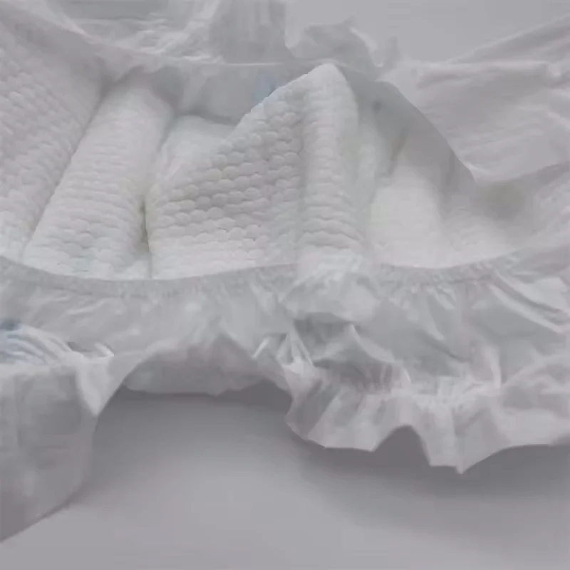 Free Sample Hot Sale Biodegradable Fine Baby Diapers Organic Cotton Non Woven Fabric Newborn Disposable Elastic Baby Diaper