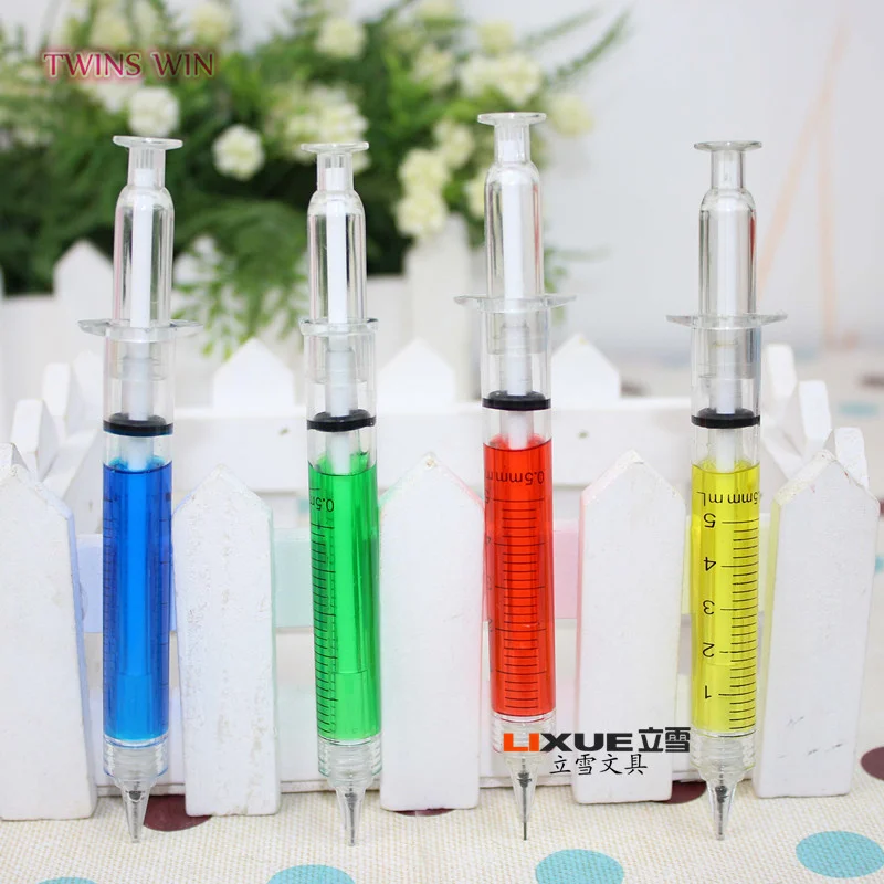 Children Gift Student Supplies Syringe Creative Plastic Pen Cute Pencil Injection Pens 507