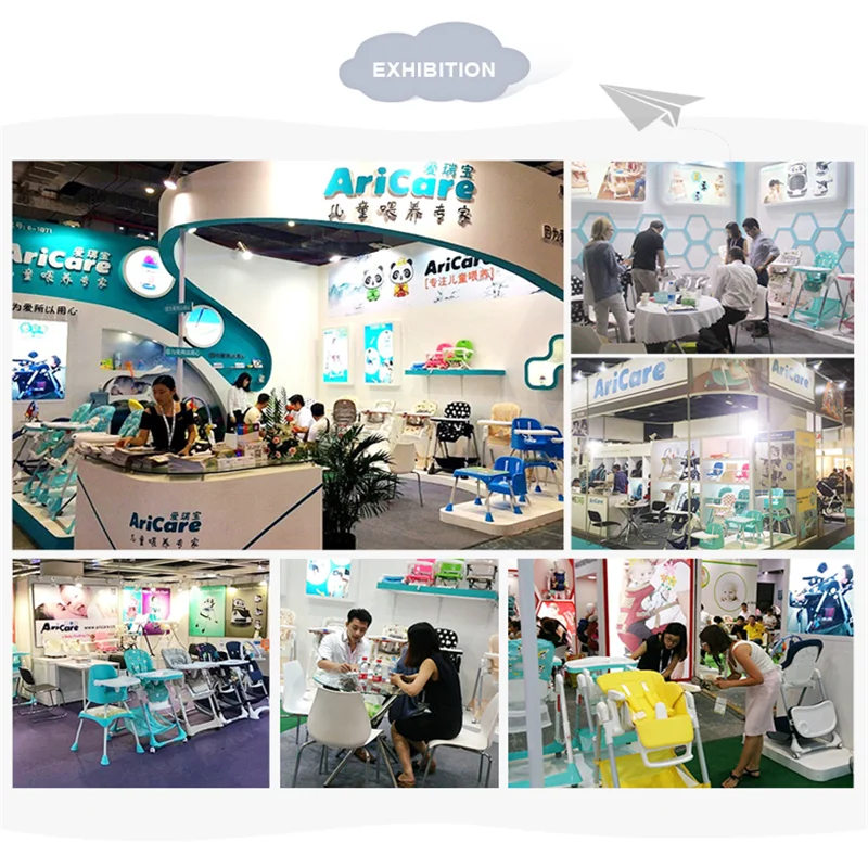 Aricare New Design Multifunction Plastic Home 3 In 1 Baby High Sit Up Chairs To Eat Children Booster Seat