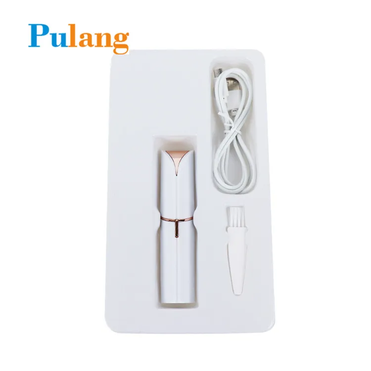 New Electric Eyebrow Trimmer USB Charging Lipstick Ladies Shaver 2 In 1 Electric Epilator Eyebrow Trimming Knife