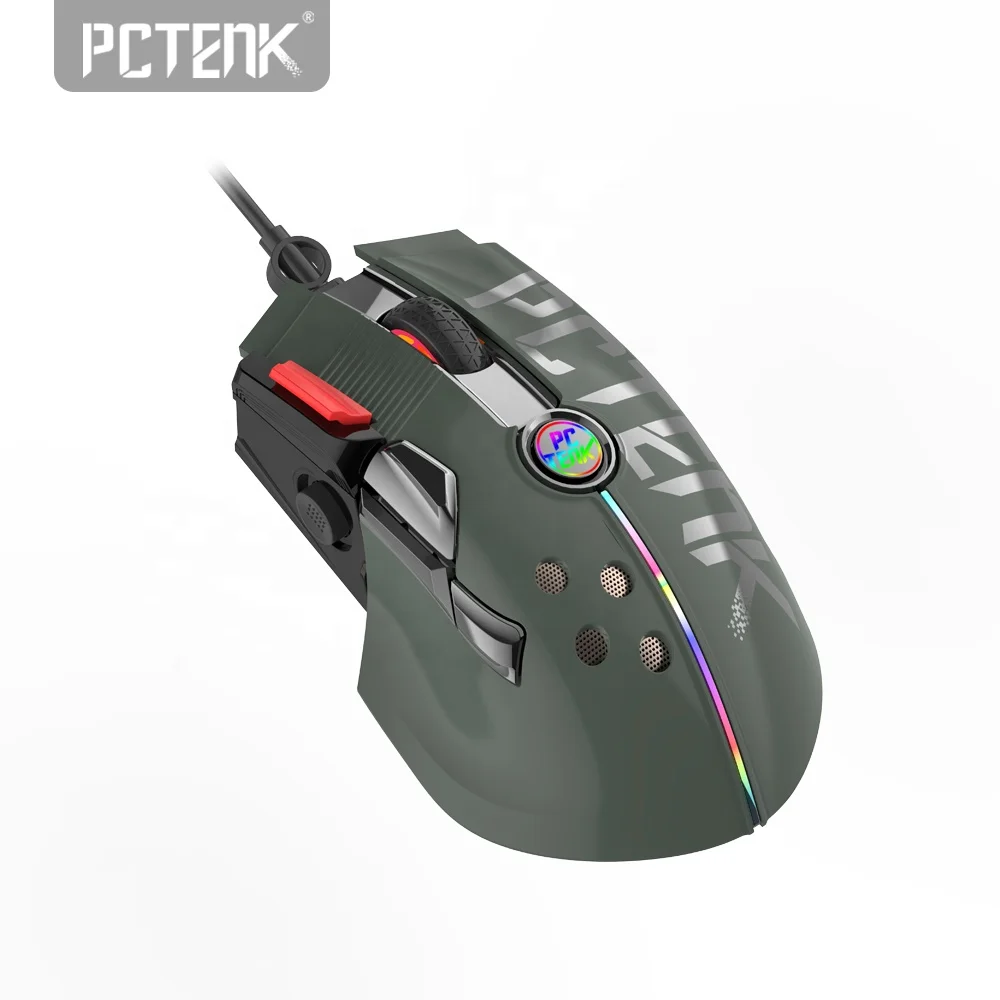 Горячая Распродажа профессиональная программируемая светодиодная Rgb оптическая игровая проводная мышь OEM