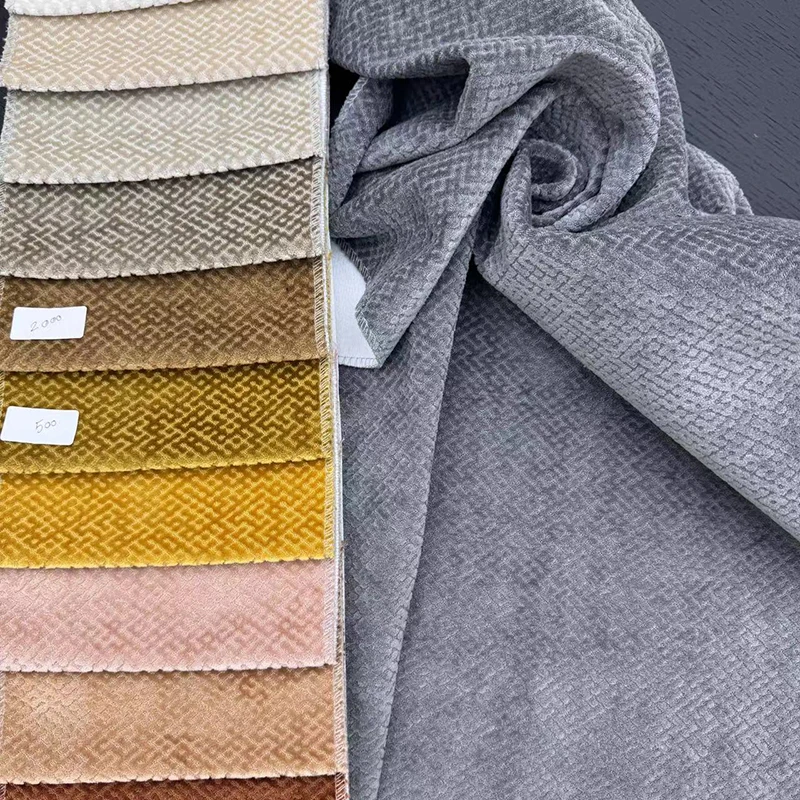 100% Polyester Material Chenille Velvet Upholstery Fabric Woven Velvet Jacquard Fabric